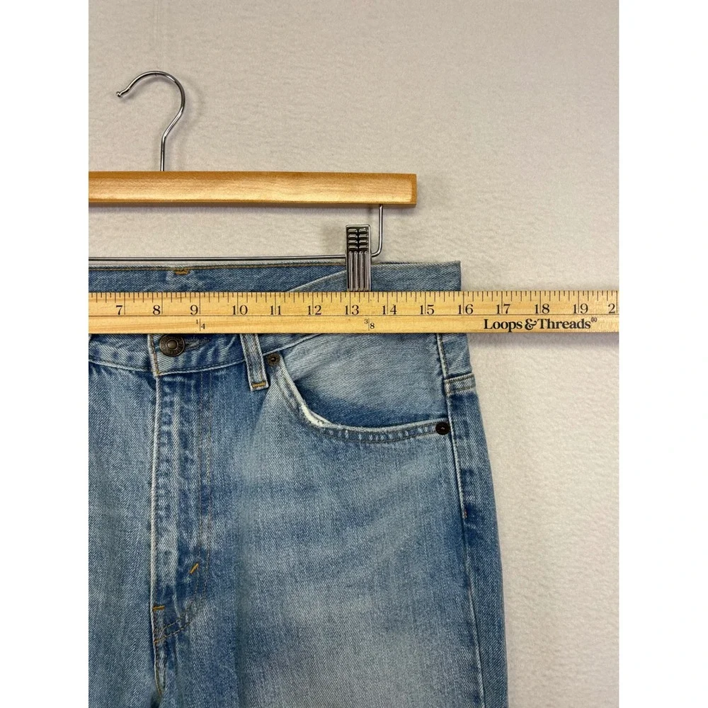 Western Americana Levi's Mens W29 Light Blue 517 Orange Tab Bootcut Jeans